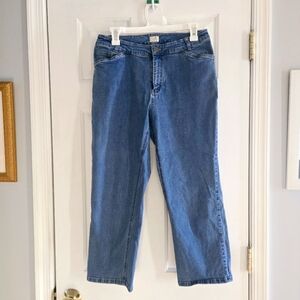 Classic Blue Denim Capri Jeans